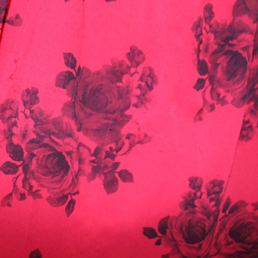 Torrid Red with Black Roses Midi Dress - Picture 3 of 7